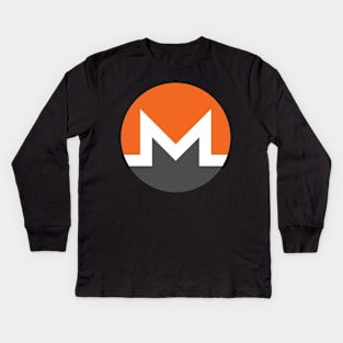 Monero crypto Coin Crypto coin Crypto coin Crytopcurrency Kids Long Sleeve T-Shirt